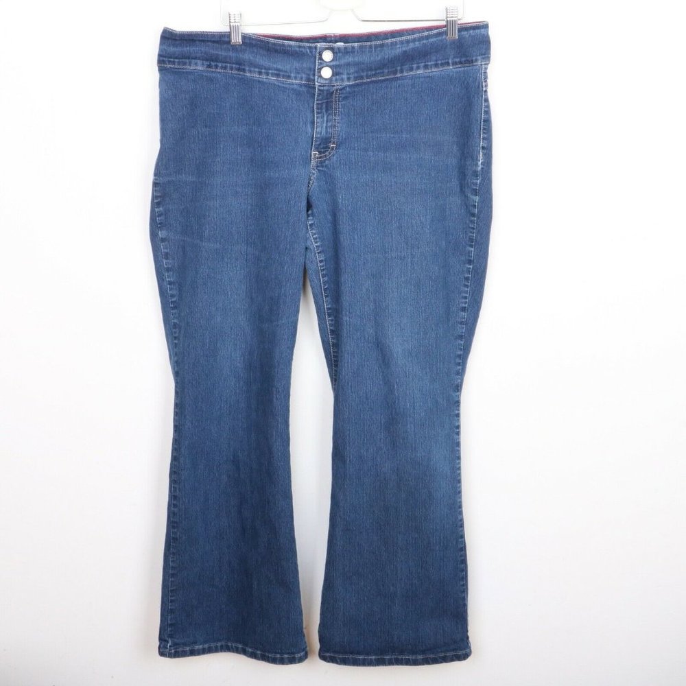 Tommy Hilfiger Woman Blue Jeans Women's 16 Hipster Boot